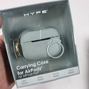 AirPods Pro Hype Carrying Case Soft Touch Clip Drop Shock Proof Light Teal